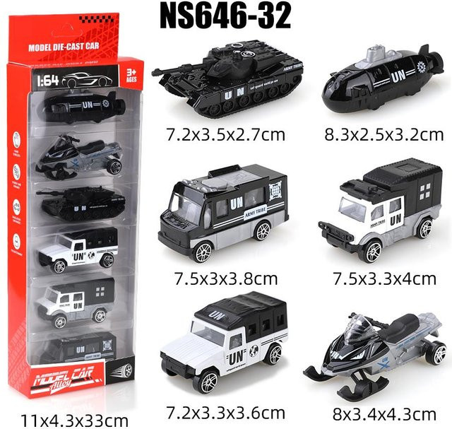 Linyi toy car Militär- und Spezialfahrzeug Spielzeugset, 1:64, Metall, ab 4 Jahren - Bild 1