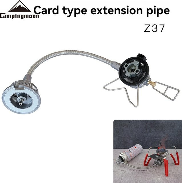 CAMPINGMOON Z37 Erweiterter Pipeline-Adapter in Silber, druckbeständig und flammhemmend für Outdoor-Camping und Kartenöfen - Bild 1