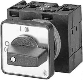 Eaton Ein-Aus-Schalter 3polig T0-2-1/E in Schwarz mit IP65 Schutzart für den Einbau - Bild 1