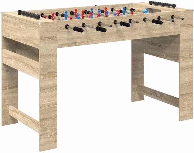 vidaXL Tischfußballtisch Sonoma-Eiche aus Holzwerkstoff B: 125 cm, T: 60,5 cm, H: 80 cm - Bild 1