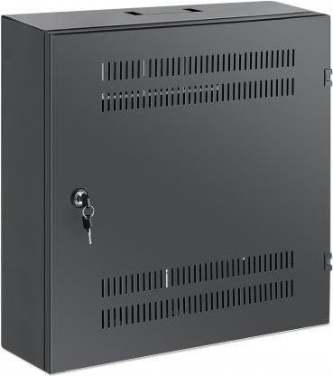 Intellinet Wandmontage-Gehäuse Schwarz RAL 7021 mit 4U horizontalen und 2U vertikalen Aufnahmen (19 Zoll) - Bild 1