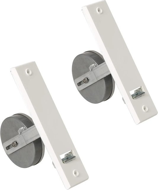 Rollwin 2er Set Rolladen Gurtwickler Unterputz in Weiß für 23mm Rolladengurt mit Abdeckblende, Lochabstand 185mm - Bild 1