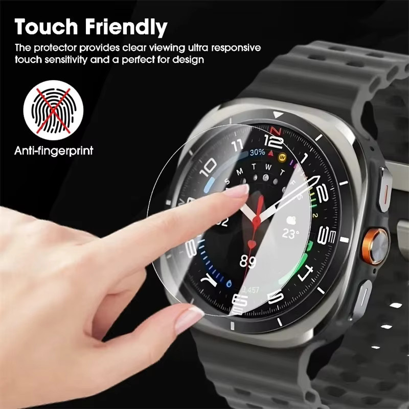 9H Glasfolie für Samsung Galaxy Watch 7 Ultra 6 5 4 Serie in Transparent - Bild 4