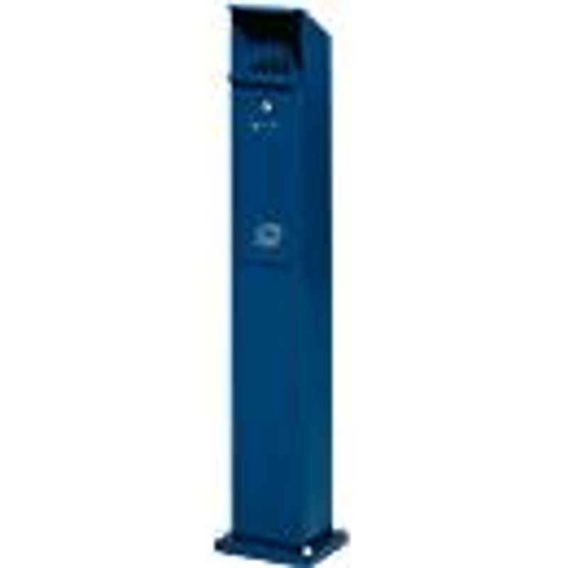 VAR Ascher und Abfallsammler Kombi-Standsäule SG 115 in Enzianblau mit 2 l und 5 l Fassungsvermögen - Bild 3