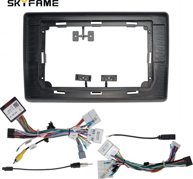 SKYFAME Auto Rahmen Fascia Adapter mit Canbus Box für Nissan NV400, Opel Movano und Renault Master, Android Radio Einbaukit, Schwarz - Bild 1