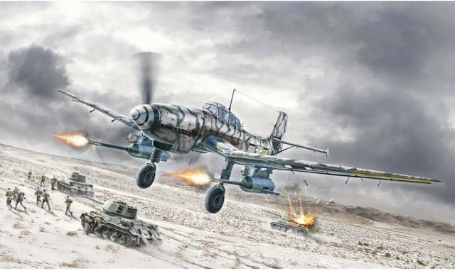 Italeri Junkers Ju-87 G-2 Kanonenvogel, Modell, 1:72 - Bild 1