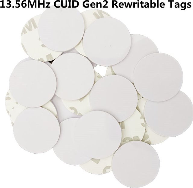 YEVERAXIN CUID Gen2 Elektronische Tag-Kopie, RFID-Smart-Chip in Weiß, 13,56 MHz, ISO 14443a, 1K S50, wiederbeschreibbarer IC-Klon-Schlüsselaufkleber - Bild 1