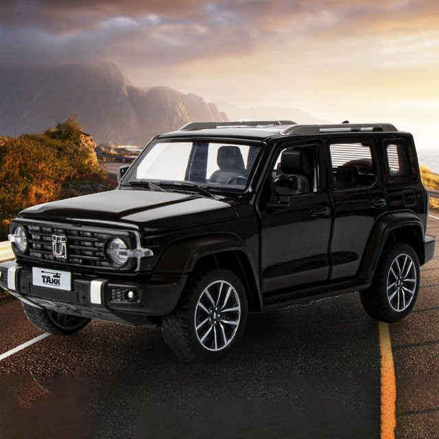 Linyi toy car Tank 300 Explorer Off Road SUV, Modellauto, Metall, 1:32, mit Sound und Licht, ab 14 Jahren - Bild 1