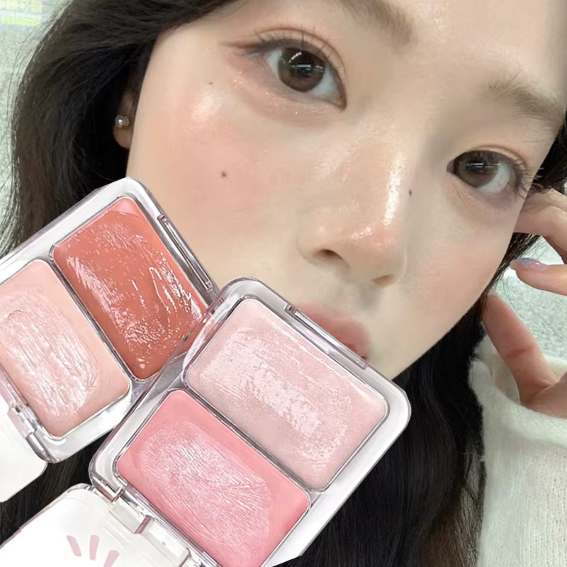 kzlet Jelly Glow Blush Creme-Rouge, Milch-Pfirsich-Rosa Aprikosen-Rot, glänzend - Bild 2
