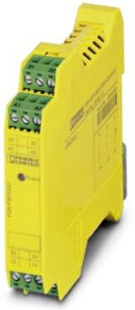 Phoenix Contact Sicherheitsrelais PSR-SPP-24DC/FSP2/2X1/1X2 in Gelb, Betriebsspannung: 24 V/DC, 2 Schließer, B x H x T: 17,5 x 112 x 114,5 mm - Bild 1