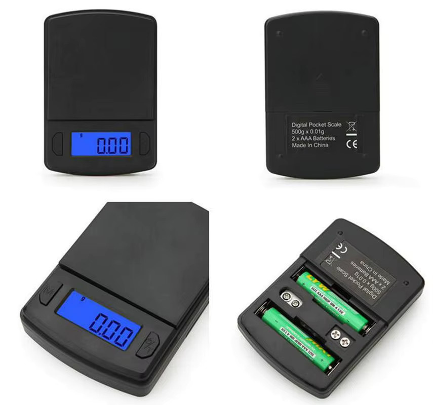 Digitale Küchenwaage von tehaoen in Schwarz mit LCD-Display und hochpräziser Messfunktion für Lebensmittel und Schmuck - Bild 4