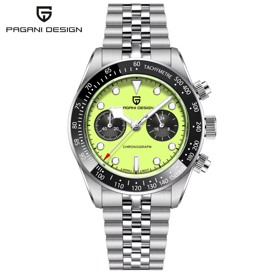 PAGANI DESIGN Chronograph, Quarz, Edelstahl, Saphirglas, Herren - Bild 8