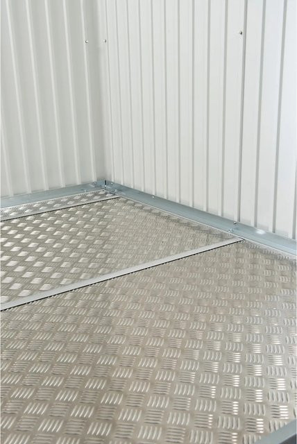 Biohort Gerätehaus-Bodenplatte CasaNova aus Aluminium in Grau, B/T: 163,6 x 203,6 cm - Bild 1