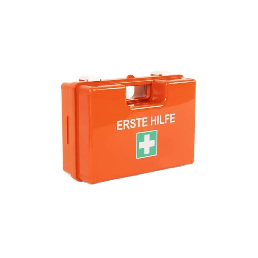 KARAT Erste-Hilfe-Koffer Klein DIN 13157 für Kleinbetriebe, Orange, Wandmontage - Bild 2