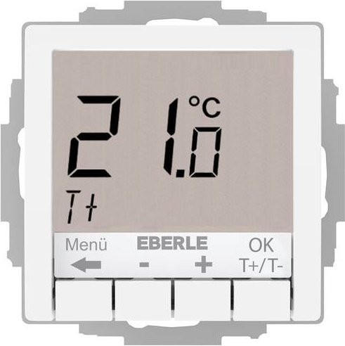 Eberle UTE 4100-R-RAL9010-G-55 Raumthermostat Unterputz zum Heizen und Kühlen in Weiß - Bild 1