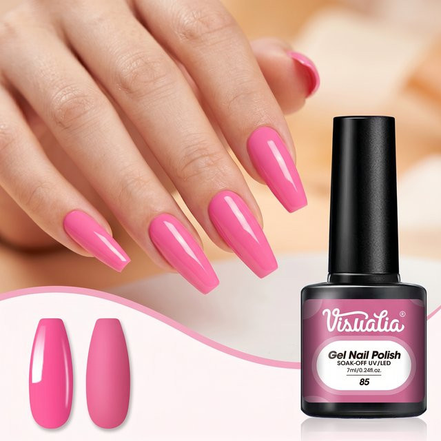 Visuatia Gel-Nagellack, Rosa, Glänzend, Unisex - Bild 1