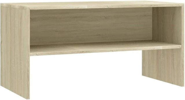 vidaXL TV-Schrank aus Holzwerkstoff in Sonoma-Eiche und Beige, B/T/H: 80 x 40 x 40 cm - Bild 1