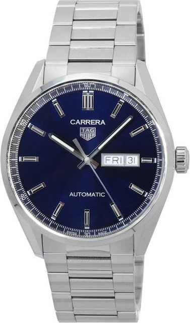 Tag Heuer Armbanduhr, Automatik, Edelstahl, Blau, Herren - Bild 1