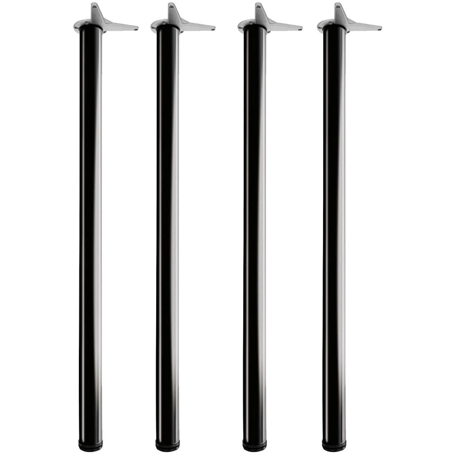 vasalat Set Camar Tischbeine Höhenverstellbar Rund aus Stahl in Schwarz Matt, 4 Stück, Höhe: 1100-1130 mm - Bild 2