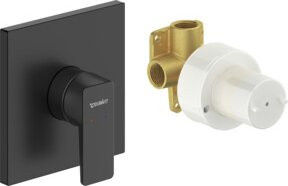 Duravit Manhattan UP-Brause-Einhebelmischer Duschset in Schwarz Matt - Bild 1