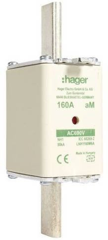 Hager NH-Sicherung LNH1160M6A 160A, 3 Stück, Weiß - Bild 1