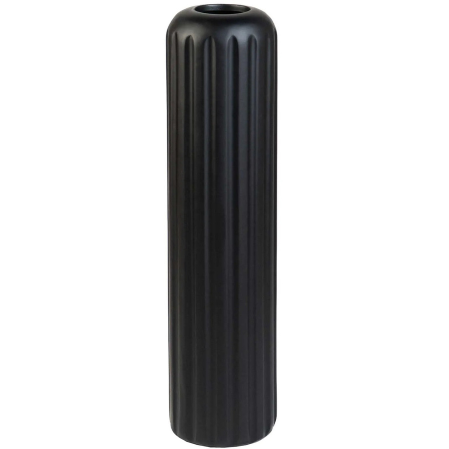 Vivanno Bodenvase Verta in Schwarz aus Fiberglas, B/T/H: 20 x 20 x 80 cm - Bild 2