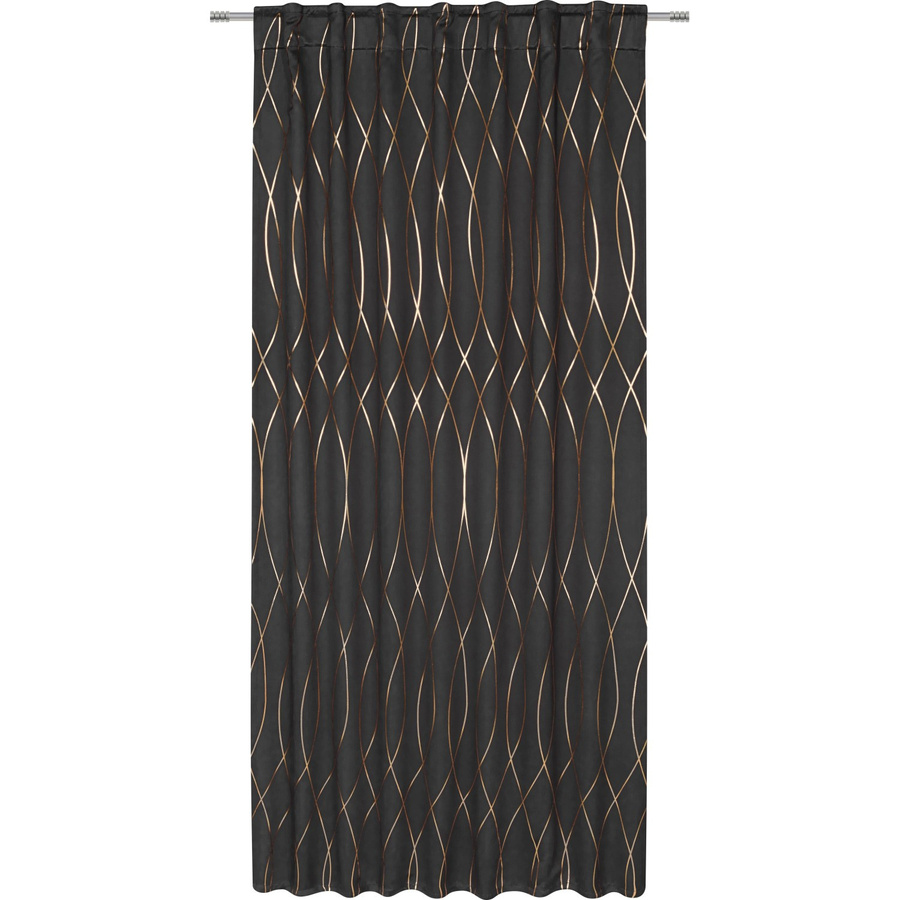 Mömax Verdunkelungsvorhang Glamour Schwarz B: 140 cm, H: 245 cm - Bild 2