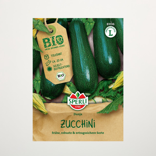 Sperli Zucchini Dunja F1 Bio Gemüsesamen - Bild 1