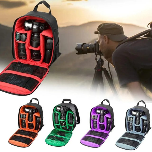 Erilles Multifunktionaler Outdoor Kamera Rucksack für DSLR und Sony in Grau, Wasserdichte Fototasche und Schultertasche - Bild 1