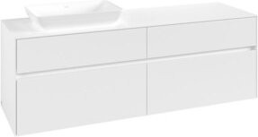 V&B Waschtischunterschrank Collaro mit WT links, Farbe: Weiß matt, B/T/H: 160 x 54,8 x 50 cm - Bild 1