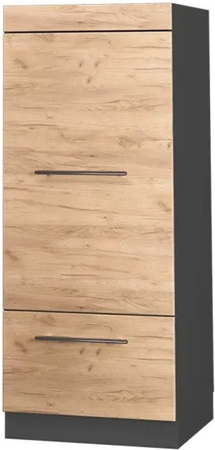 Vicco Mikrowellenschrank Fame-Line Küchenregal Goldkraft Eiche/Anthrazit B: 60 cm, H: 153,6 cm, T: 58 cm - Bild 1