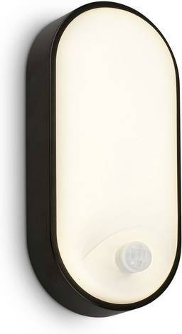 Briloner RUCH LED Wandleuchte mit Bewegungsmelder in Schwarz, IP65, warmweiß - Bild 1