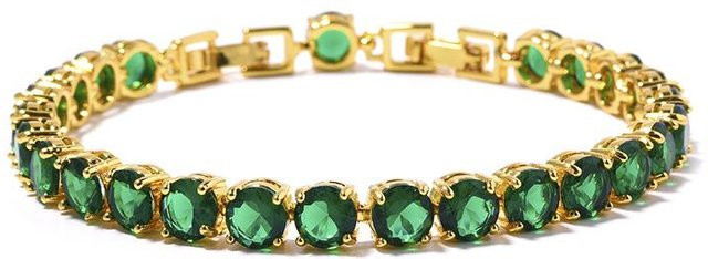 YIRAN Armband, Zirkon, mehrfarbig, Platinbeschichtet, Damen - Bild 1