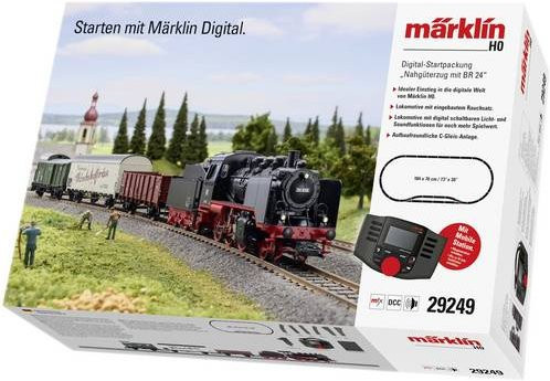 Märklin 29249 H0 Digital-Startpackung Nahgüterzug mit BR 24 der DB, 1:87 - Bild 1