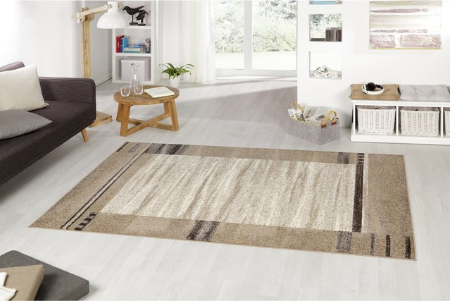 Peyer Syntex Cleo Bordüre Teppich in Beige, B: 80 cm, L: 150 cm - Bild 1