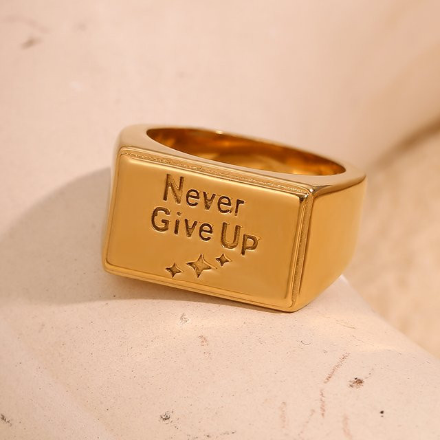 E.B.belle Ringe Edelstahl, Gold, Damen - Bild 1