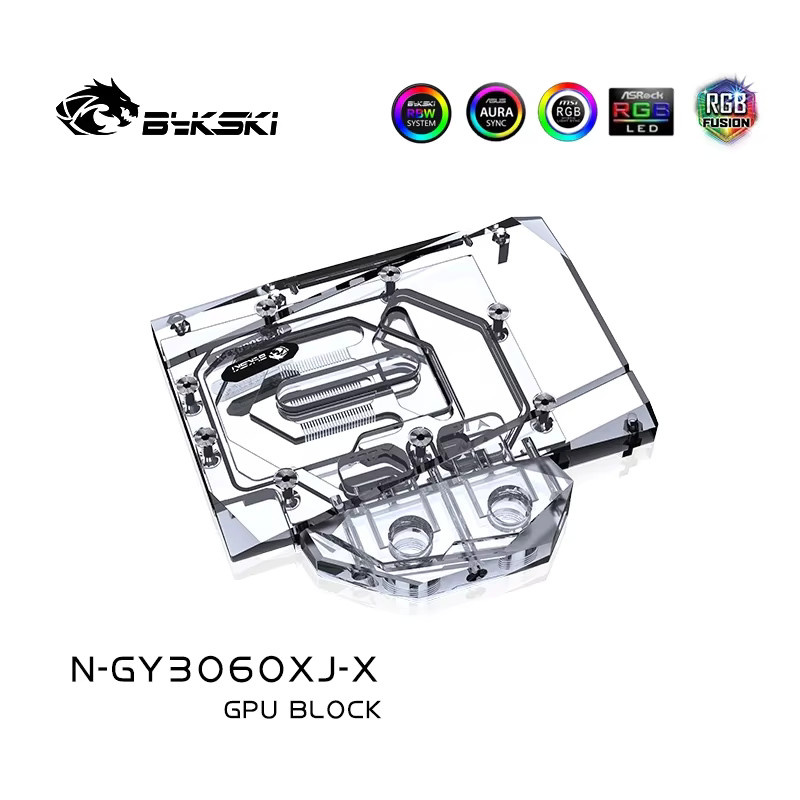 Bykski GPU-Wasserblock N-GY3060XJ-X für Palit RTX 3060 Dual OC, GALAX RTX 3060 und PNY RTX 3060TI Grafikkarten - Bild 2