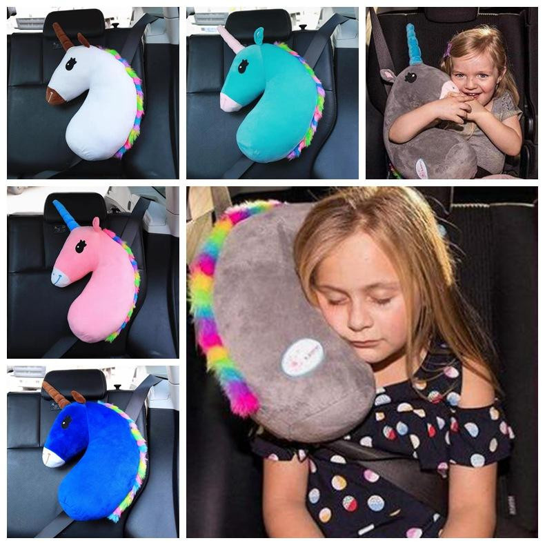 Yiran Furniture Kawaii Einhorn Plüschkissen aus Kurzplüsch und Baumwolle in Multicolour - Bild 5