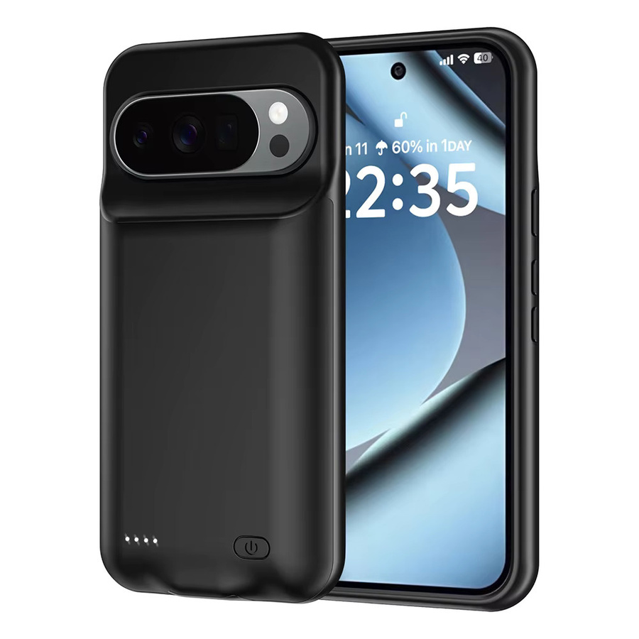 Magnetische Powerbank Hülle für Google Pixel 9 Pro XL mit 10000 mAh für kabelloses Laden, Schwarz - Bild 4