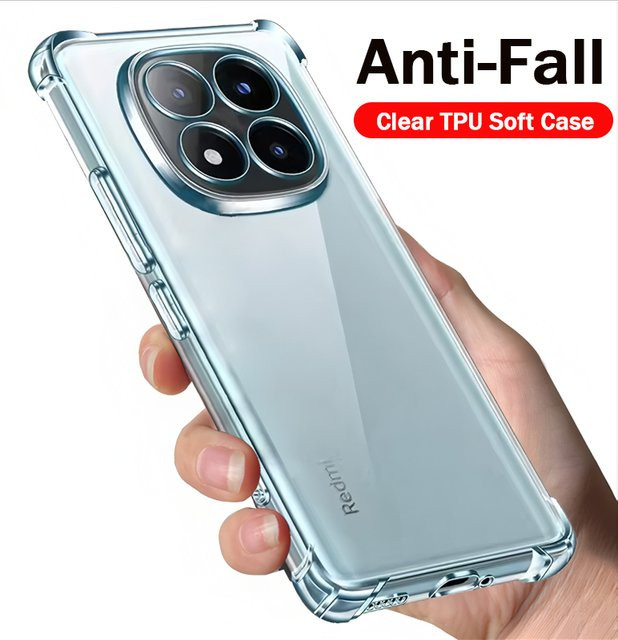 Ultra dünne transparente Softcover Schutzhülle für Xiaomi Redmi Note 14 Pro und Xiaomi Redmi Note 15 Pro Plus 5G - Bild 1