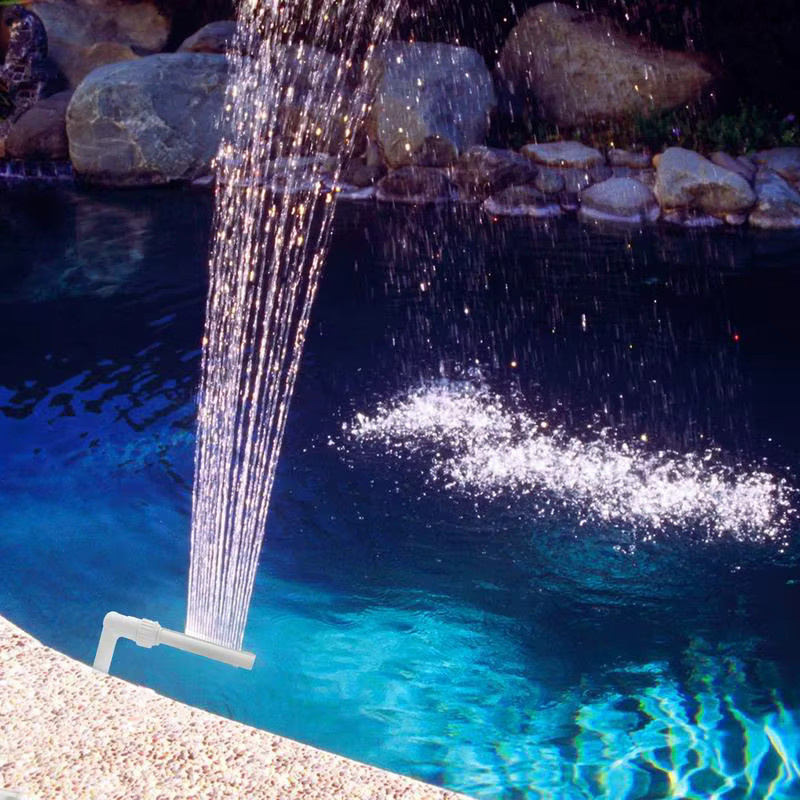 Doppelkopf Pool Wasserfall und Belüfter für Inground Pools mit 1,5 Zoll Gewinde - Bild 3