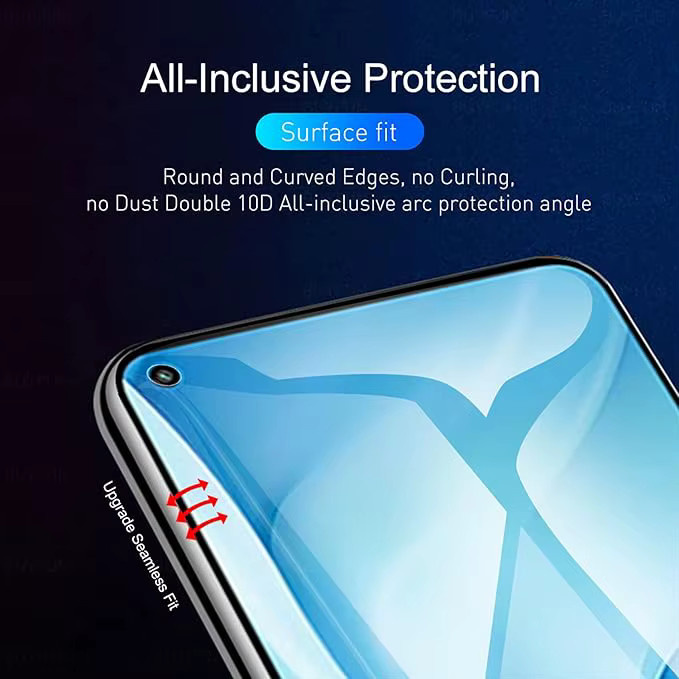 3er-Pack Hydrogel-Displayschutzfolie für VIVO Y52 Y55 Y70 Y72 Y73 Y75 Y76 Y91 Y97, transparent - Bild 3