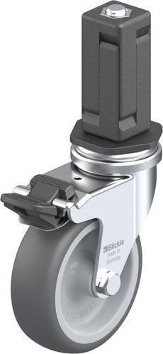 Blickle LRA-PATH 75G-FI-EV04 Lenkrolle mit Feststeller in Grau, Rad-Durchmesser: 75 mm, Tragfähigkeit: 75 kg - Bild 1