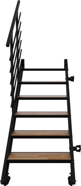 Minka Raumspartreppe Flex Hybrid in Schwarz Eiche mit 6 Stufen - Bild 1