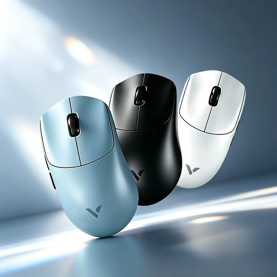 Rapoo VT0 MAX Kabellose Gaming-Maus mit Dual 8KHz, 45000 DPI, PAW3950 Sensor, ergonomisches Design für PC-Gamer in Schwarz oder Blau - Bild 2
