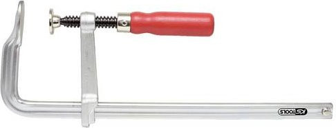 KS Tools Schraubzwinge aus Stahl in Silber mit einer maximalen Spannweite von 600 mm - Bild 1