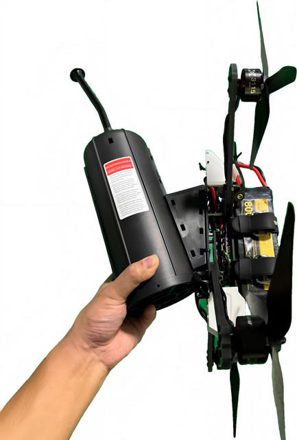 XINGKAITECH Professionelle Drohne mit Glasfaser-Übertragung in Schwarz - Bild 1