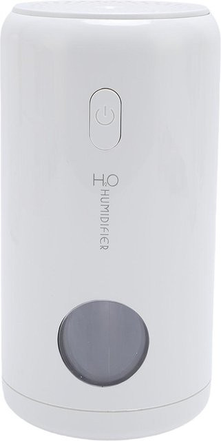 Koogeelife Auto Luftbefeuchter Diffusor mit Kühle Nebel Aromatherapie und buntem Umgebungslicht in Weiß - Bild 1