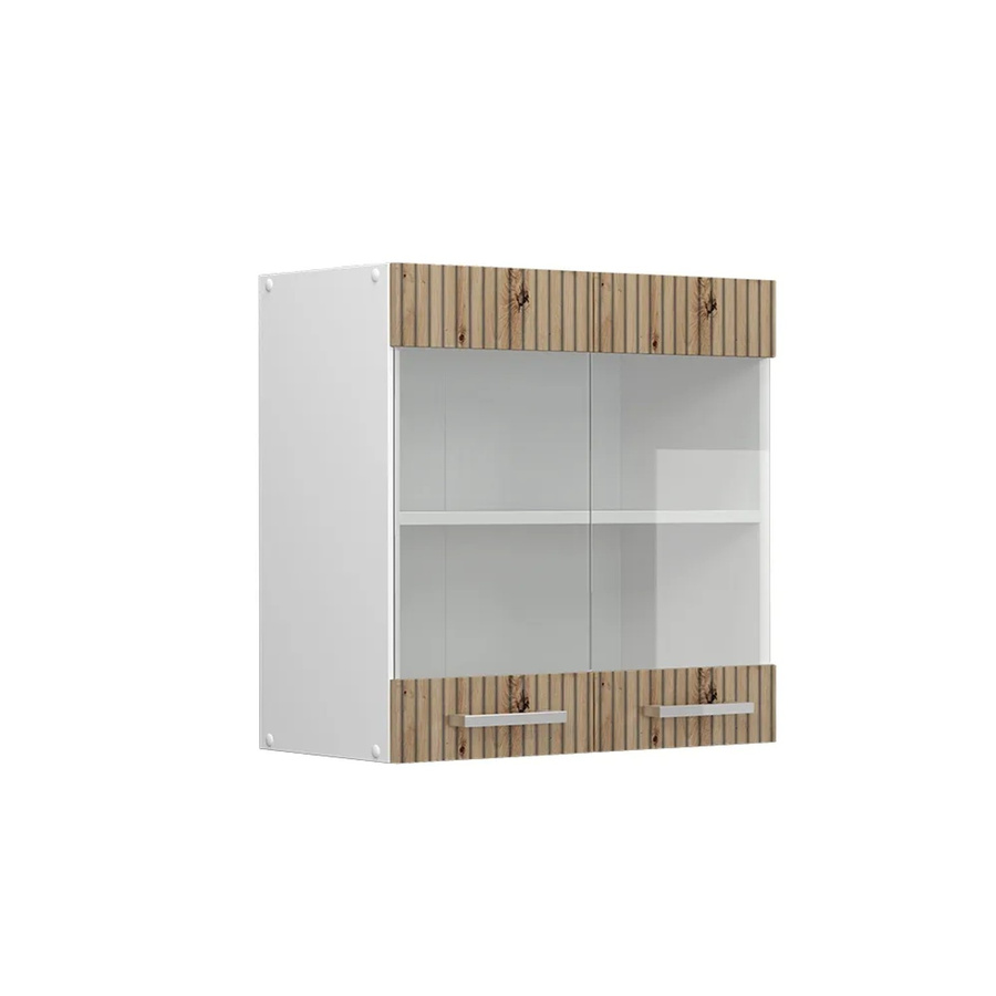 Vicco Küchenglasschrank R-Line Glashängeschrank Artisan-Eiche/Weiß, B/T/H: 60 x 31 x 40 cm - Bild 2