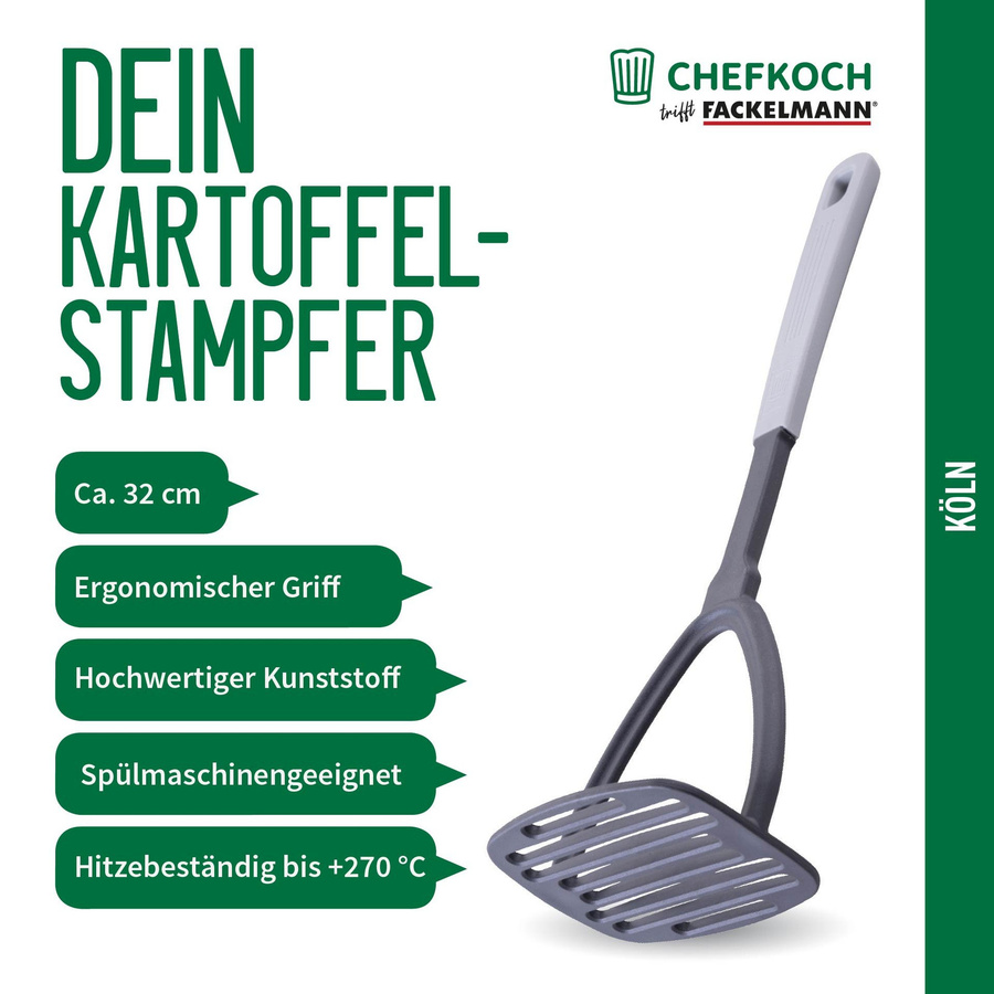 Fackelmann Kartoffelstampfer Köln in Grau, Länge: 32 cm - Bild 2